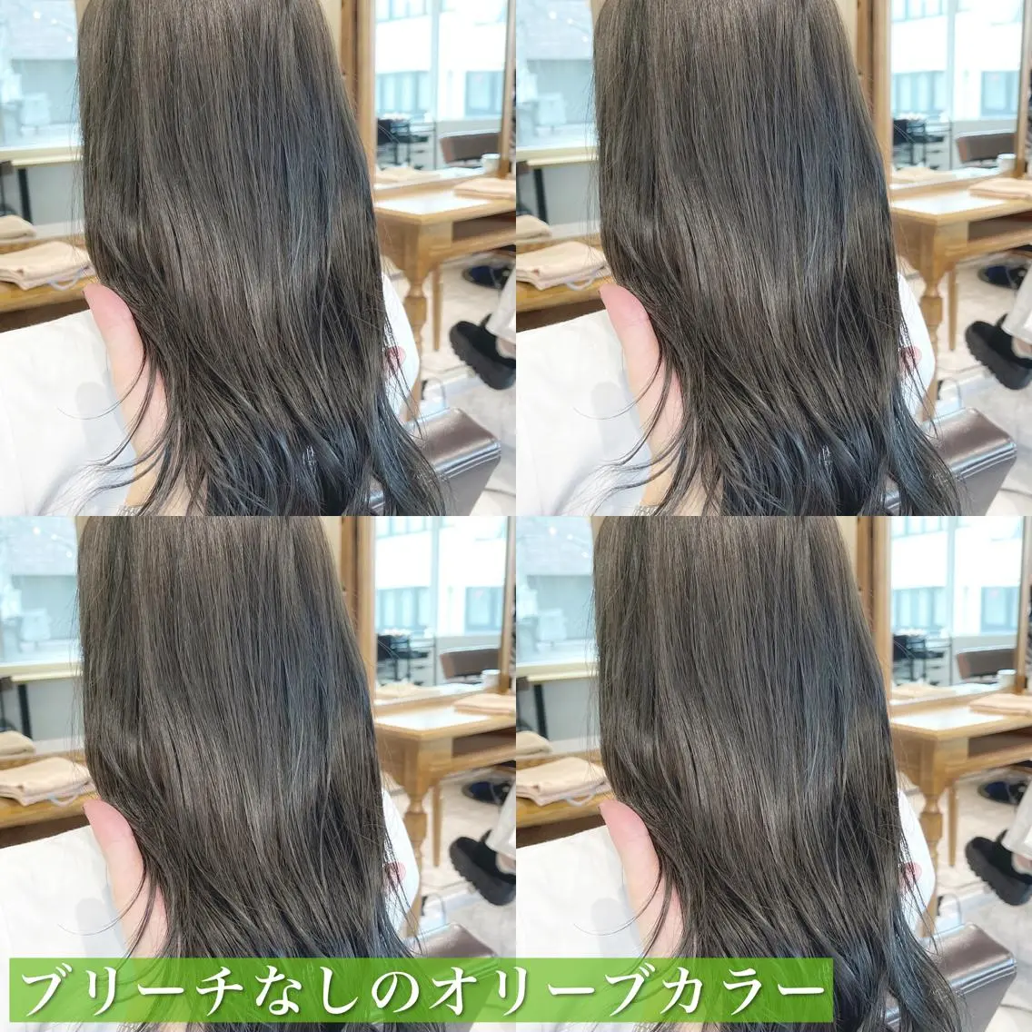 セミロング カラー ショートボブ セミロングパーマ アクアカラー アッシュ アッシュグレー navile原宿 yumaのヘアスタイル