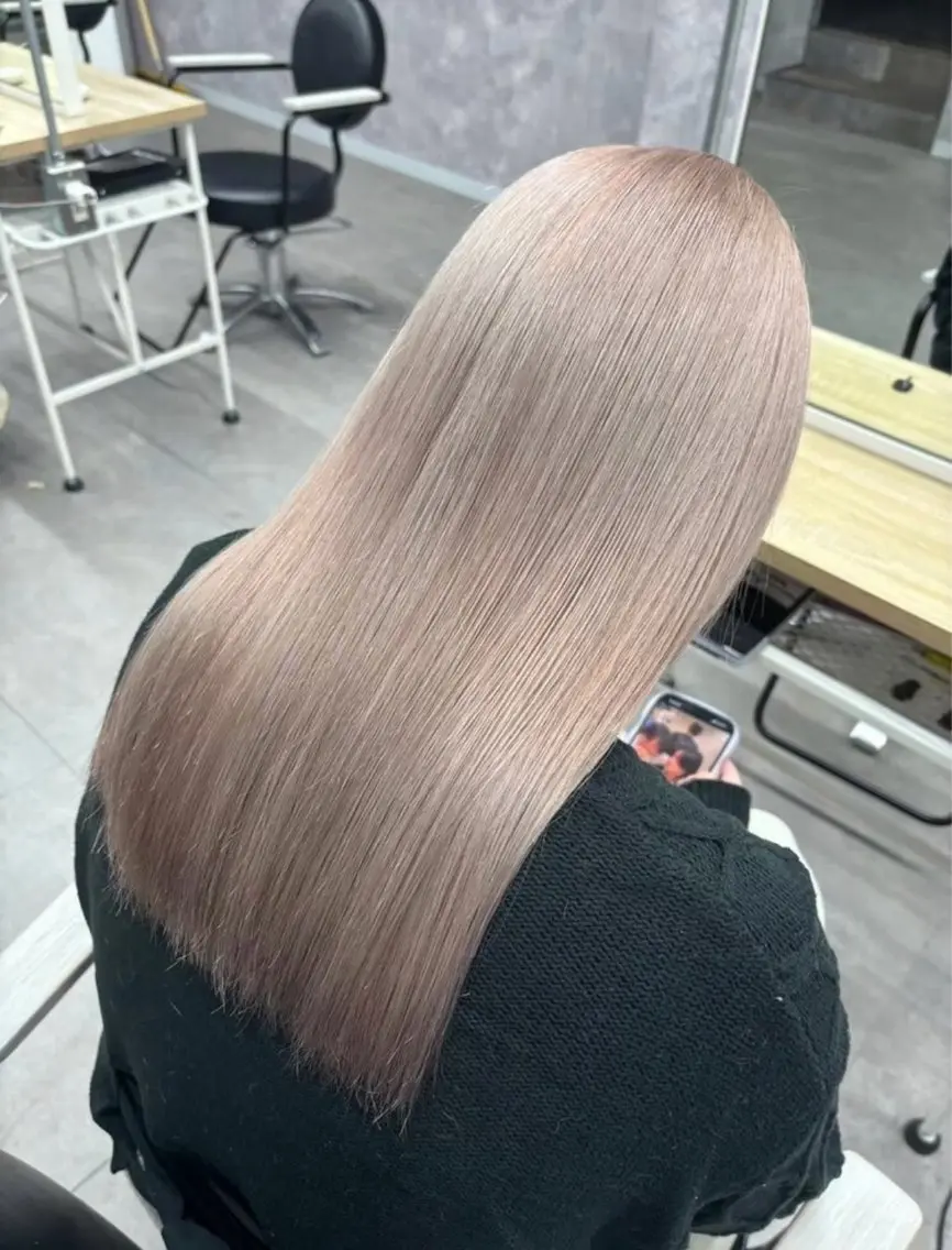 🌼根元リタッチケアブリーチ➕透明感カラー➕カット🌼の写真