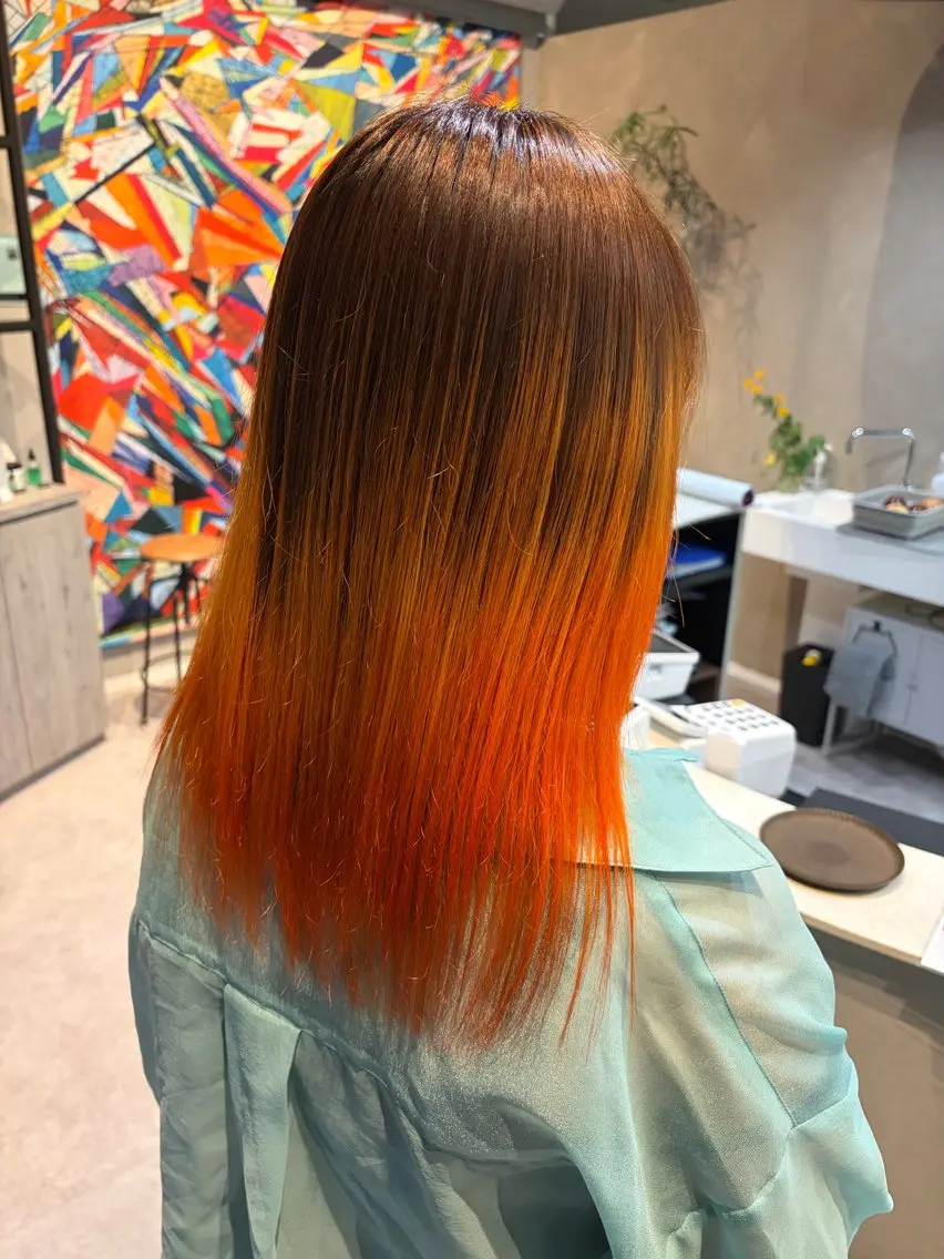 セミロング カット ヘアカラー 後藤 みさとのヘアスタイル