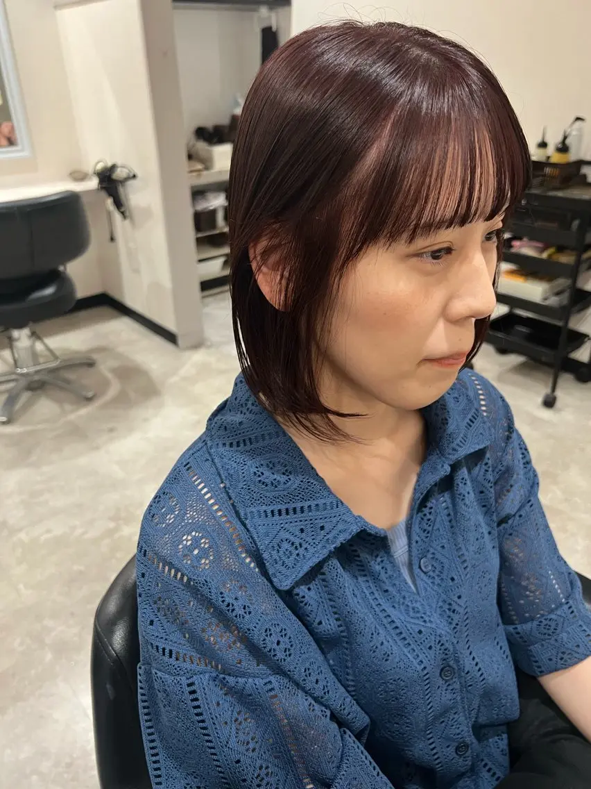 カット+艶髪カラーの写真