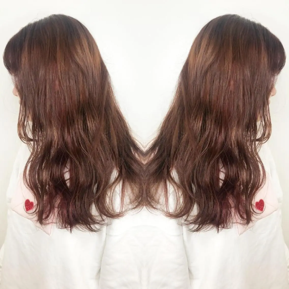 ロング カラー ピンクカラー 竹内啓太 ボブのヘアスタイル