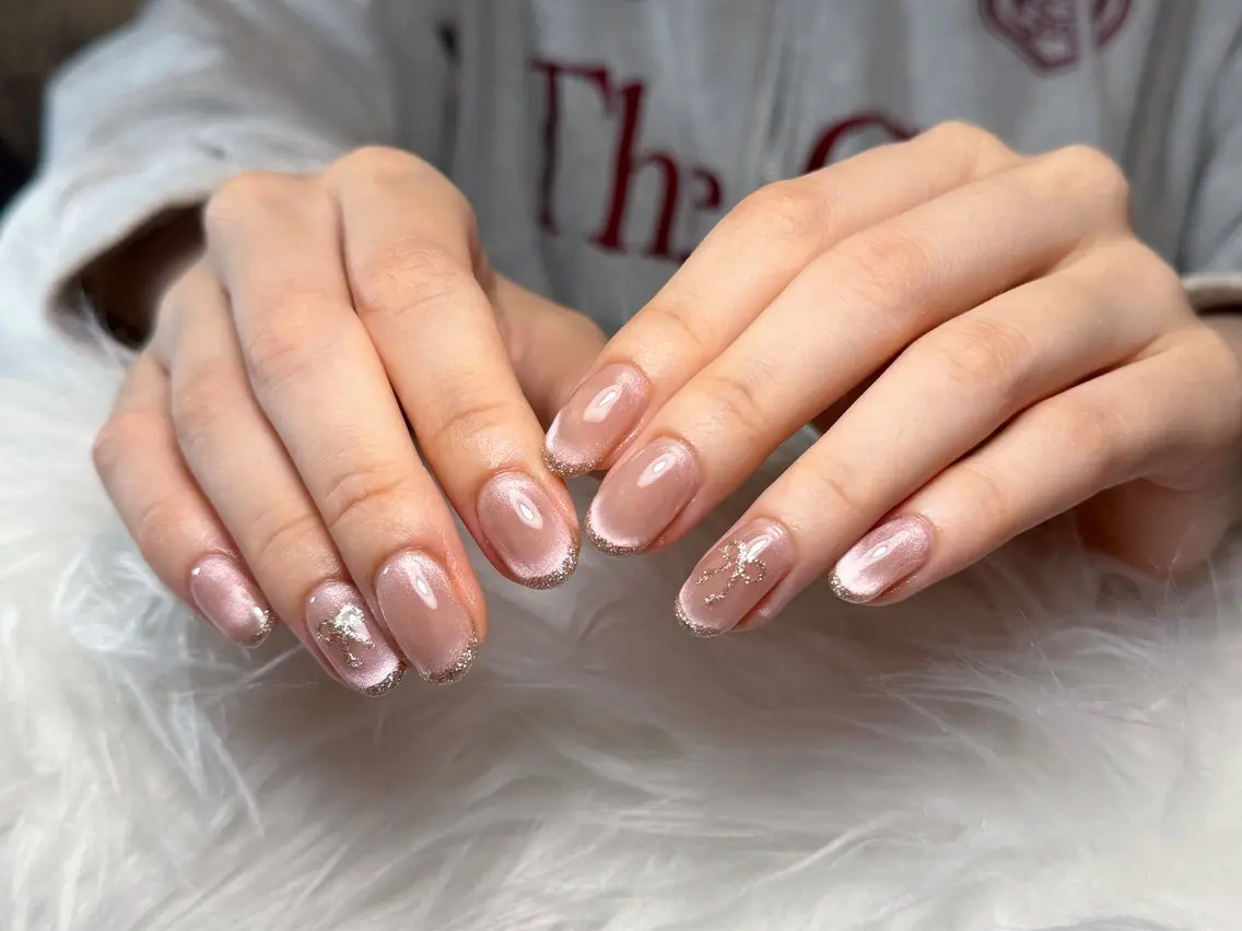 ネイル ジェルネイル 韓国ネイル 持ち込み パラジェル ワンホンネイル ハンドネイル Min. Nail Salonのネイルデザイン