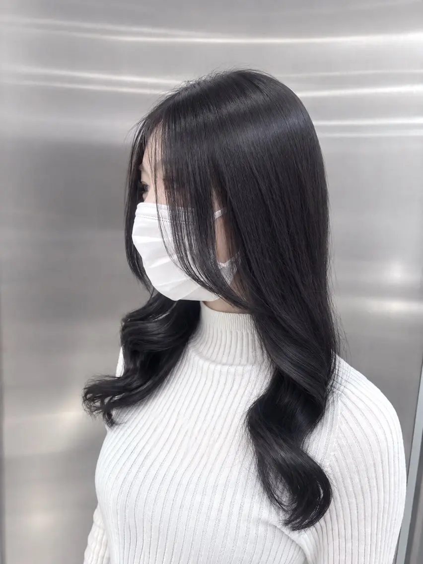 ロング カラー リコ🪐レイヤー カットモデル募集のヘアスタイル