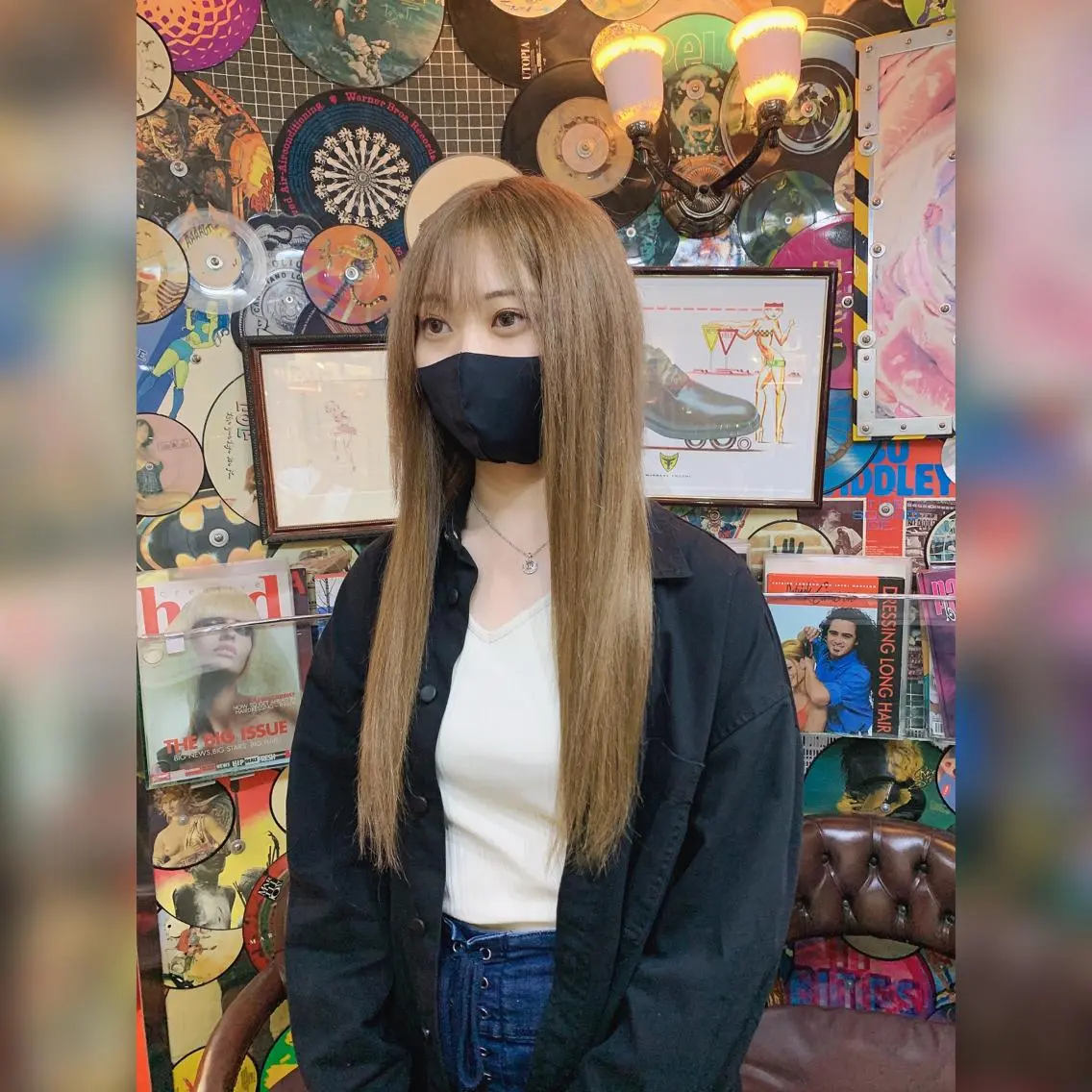 ロング カラー ヘアアレンジ エクステ 🌈派手髪エクステ ブレイズ🌈ひろとのヘアスタイル
