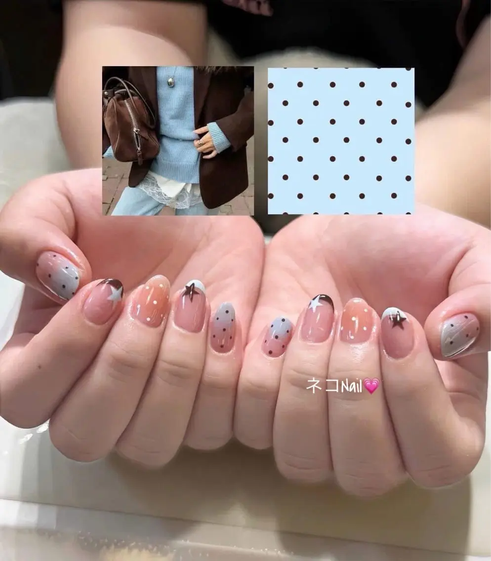 ネイル フレンチネイル ジェルネイル マグネットネイル ニュアンスネイル ワンカラーネイル ハンドネイル ネコ Nailのネイルデザイン