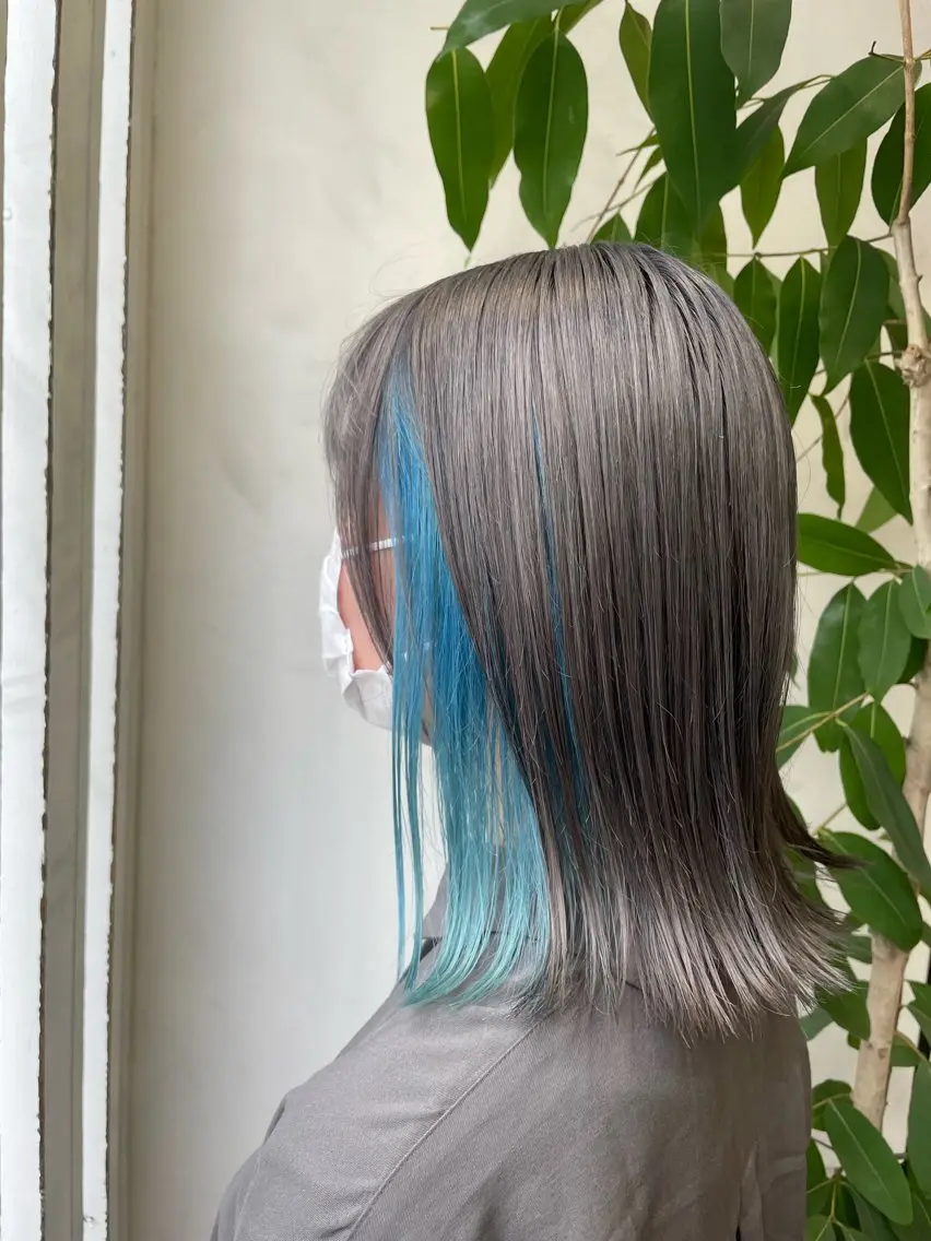 ショート カラー インナーカラー ヘアカラー トリートメント ヘッドスパ 🫧ハイトーン/ ブリーチ🫧白石航汰のヘアスタイル