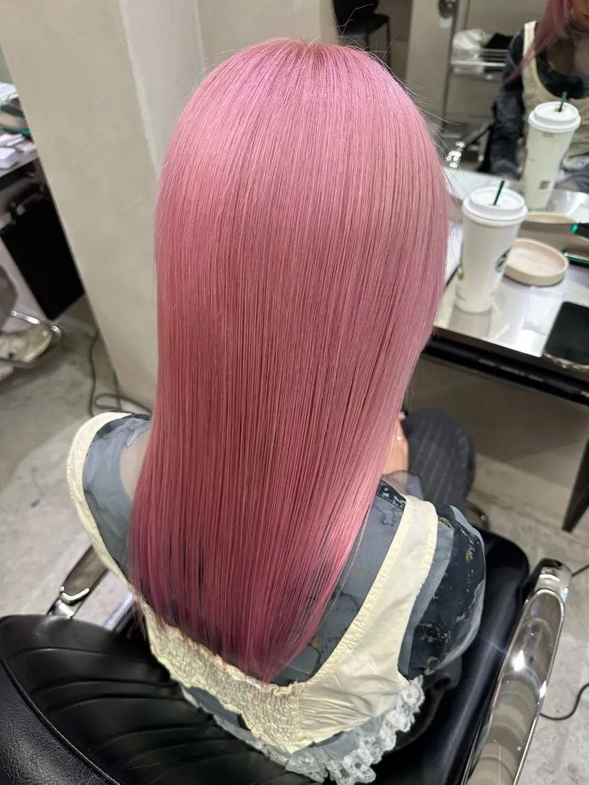 セミロング カラー ピンクカラー 似合わせ特化美容師 梅田/KOUTAのヘアスタイル