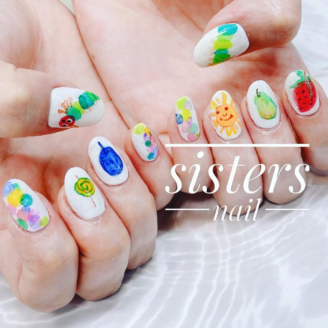 ネイル アートネイル 夏ネイル sisters nail.fのネイルデザイン