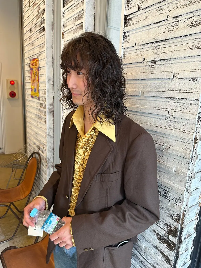 メンズ メンズパーマ 酒徳 唯斗のヘアスタイル