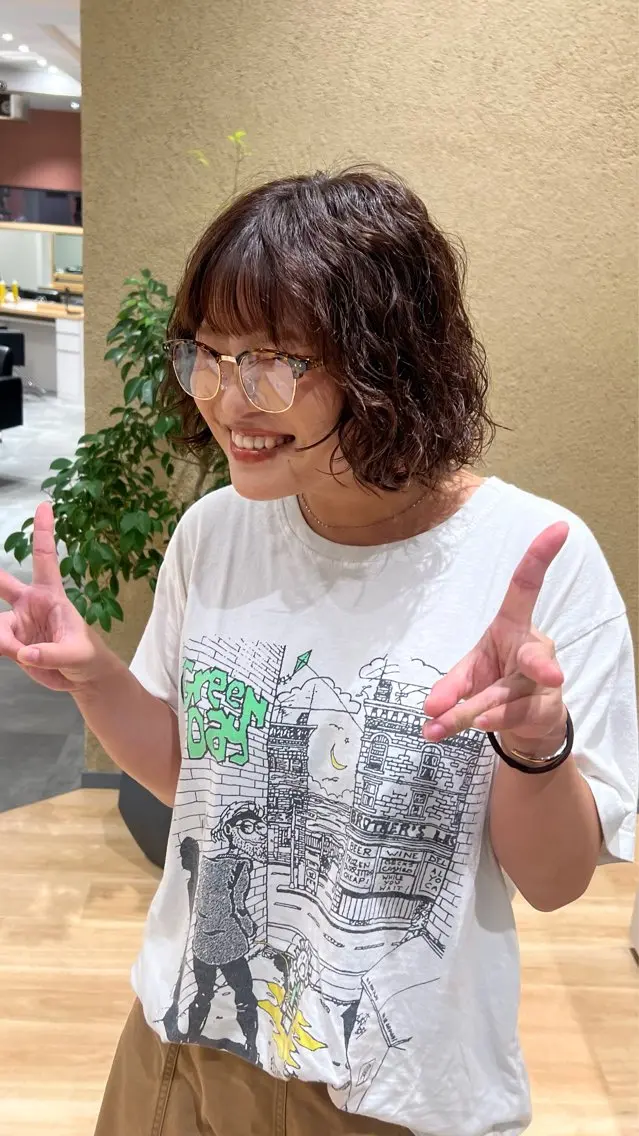 【カット+パーマ】急募!!!8月15日パーマモデル募集!!!ボブ、ロング、ウルフ◎当日、前日予約OK✨の写真