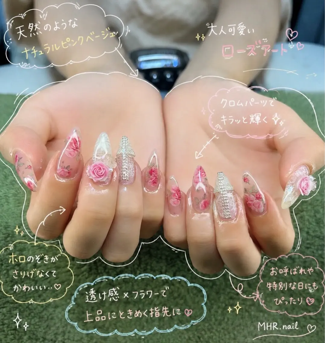 ネイル ハンドネイル フットネイル MHR nailのネイルデザイン