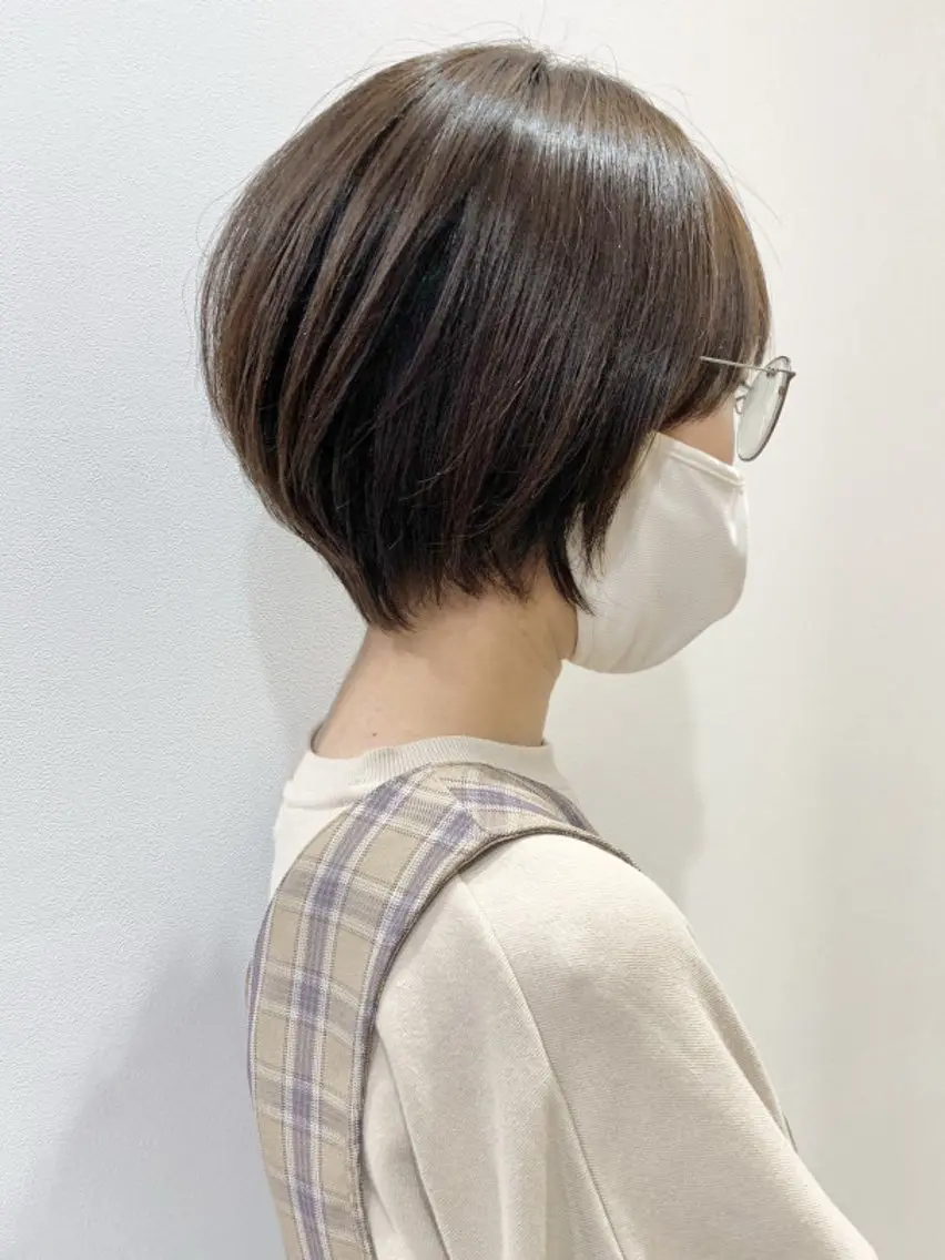 ショート カット 🌷縮毛矯正🌷 中村百花のヘアスタイル