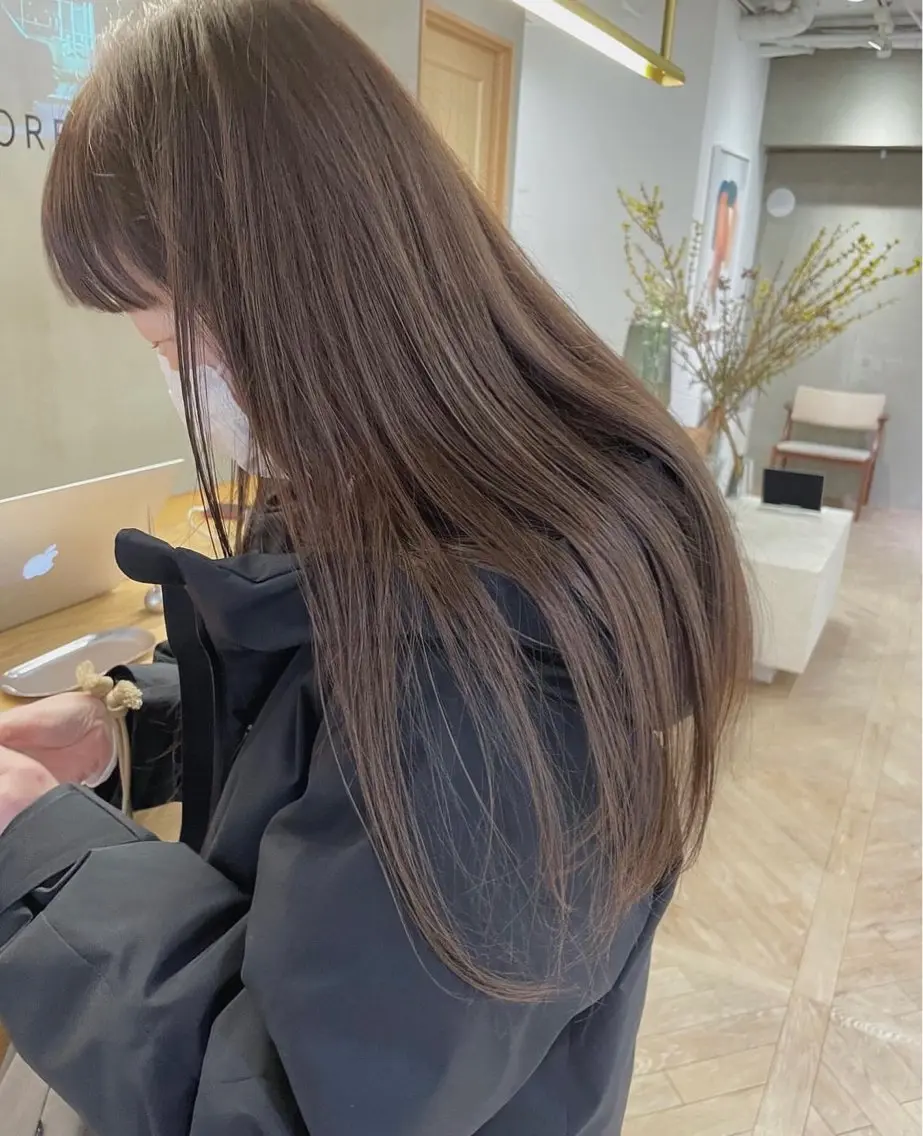 ロング 似合わせレイヤー ＆縮毛矯正のヘアスタイル