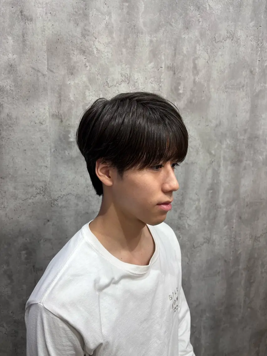 ショート メンズ マッシュ シースルーマッシュ カット 韓国メンズヘア/ 毛流れヘア　須田龍世のヘアスタイル
