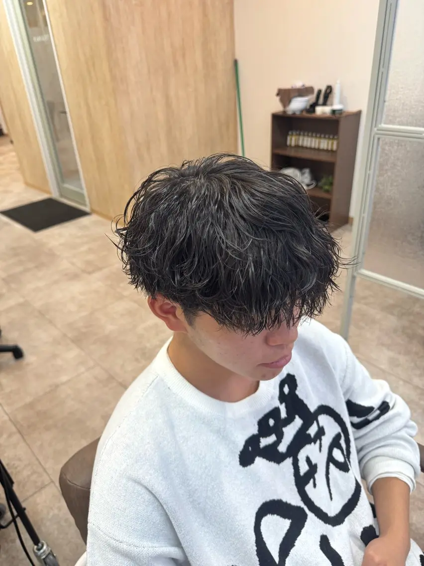 ショート カット ヘアカラー パーマ 中島 稔/稲毛メンズパーマのヘアスタイル