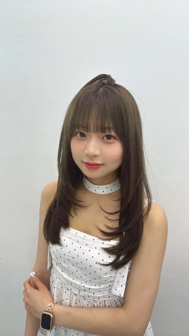 ロング カラー カット ヘアカラー トリートメント 中韓レイヤー/ ブラウン🤎はやとのヘアスタイル