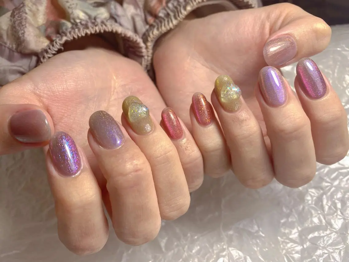 ネイル マグネットネイル ハンドネイル ハンドケア BLinLin nail salonのネイルデザイン