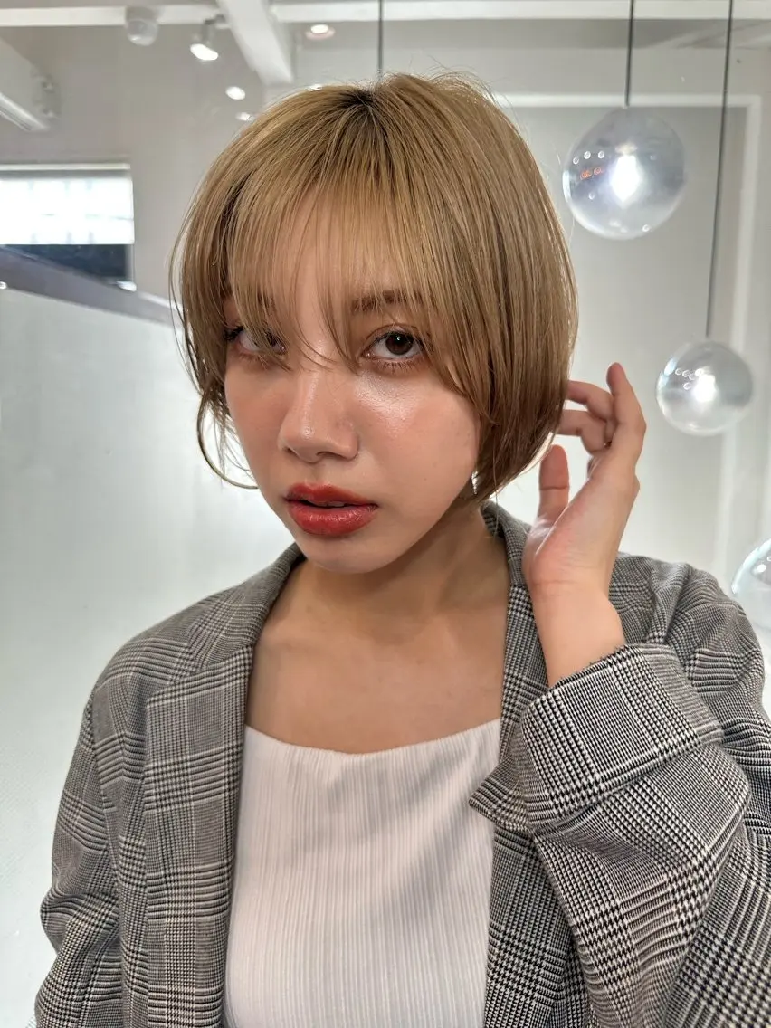 ショート ショートヘア カット ヘアカラー トリートメント ヘッドスパ 縮毛矯正/レイヤー taiga🐯のヘアスタイル