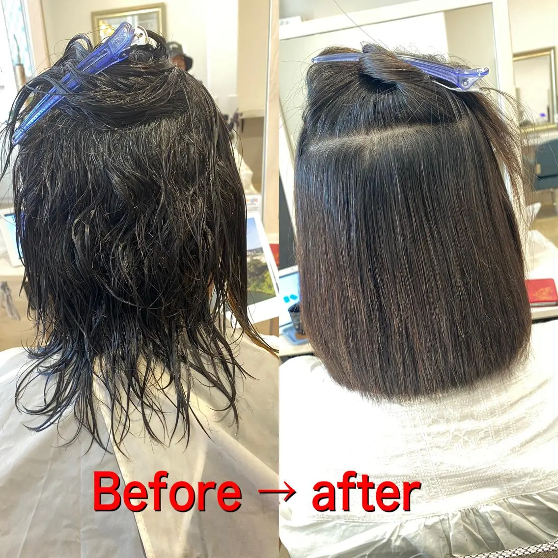 ミディアム パーマ 饒平名 知也のヘアスタイル