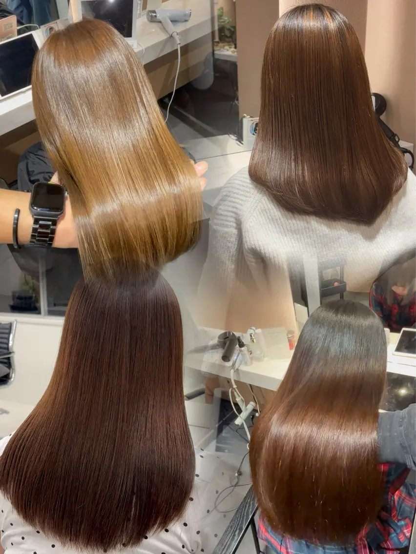 セミロング 縮毛矯正 縮毛矯正 トリートメント ⭐️超ボブ特化 ✂️きりっぱなしボブのヘアスタイル