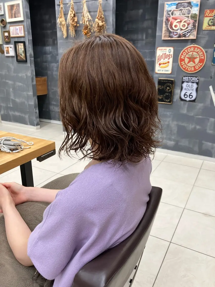 パーマ 🦔Laulu 菅原綾乃のヘアスタイル