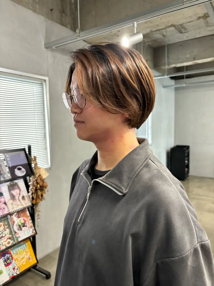 ショート カラー パーマ メンズ カット メンズ/ダブルカラー /パーマ/来栖慧💈のヘアスタイル