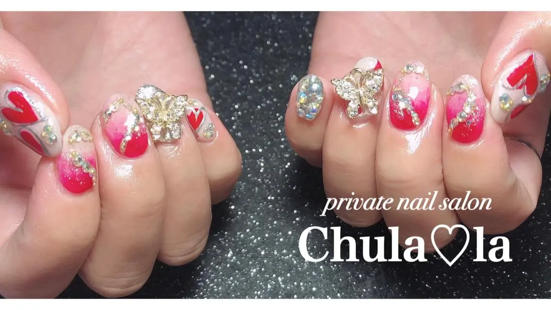 ネイル 持ち込み ハンドネイル Chula♡la 豊見城市高安のネイルデザイン