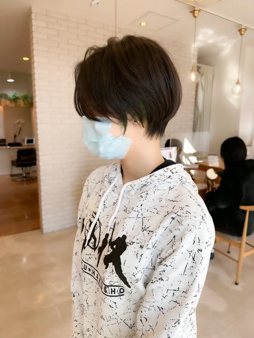 ショート ボブ 韓国風ヘア ショートヘア 木村 魁成のヘアスタイル
