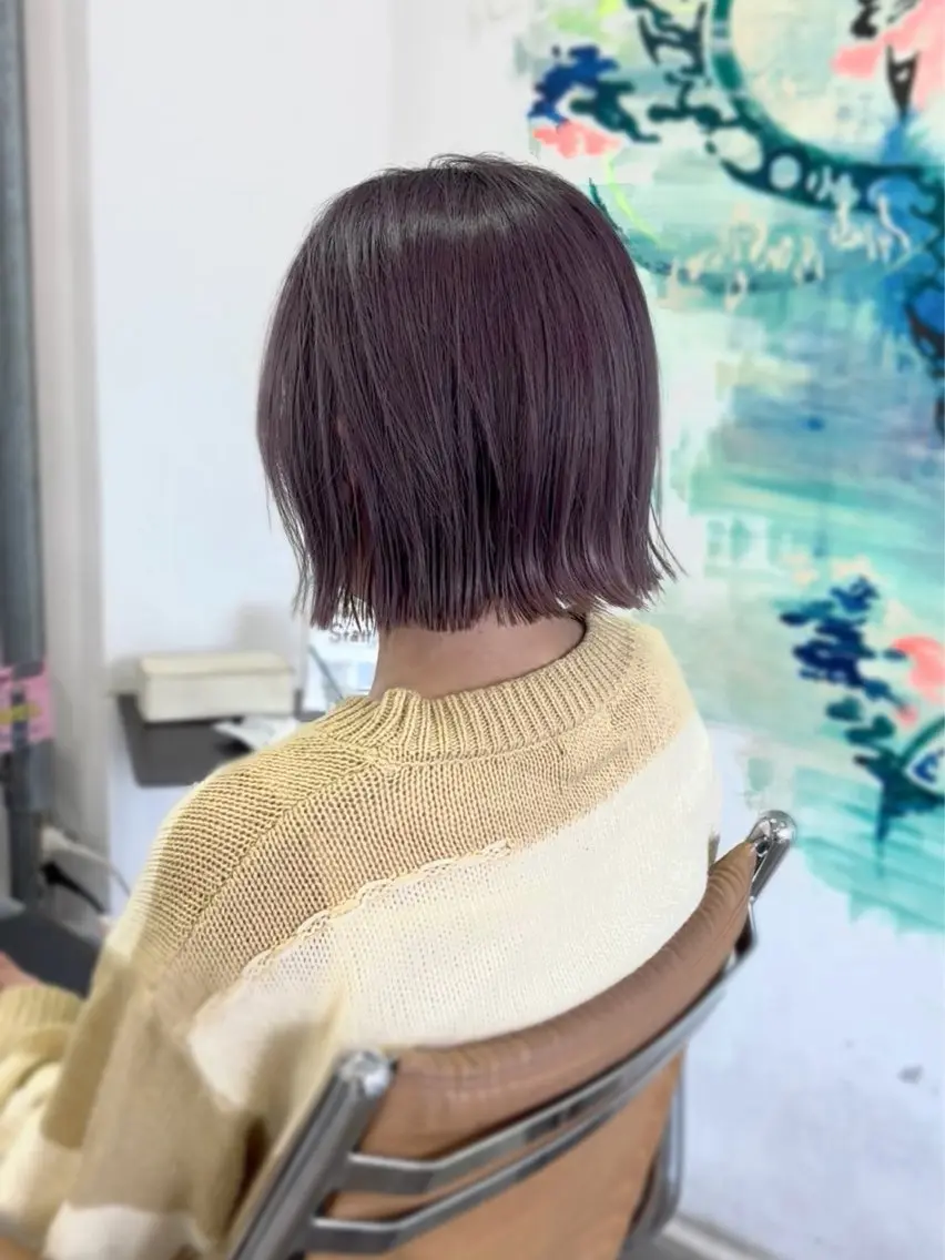 ショート カット ヘアカラー トリートメント 髪質改善/ヘアケア coiiはしもとはなのヘアスタイル
