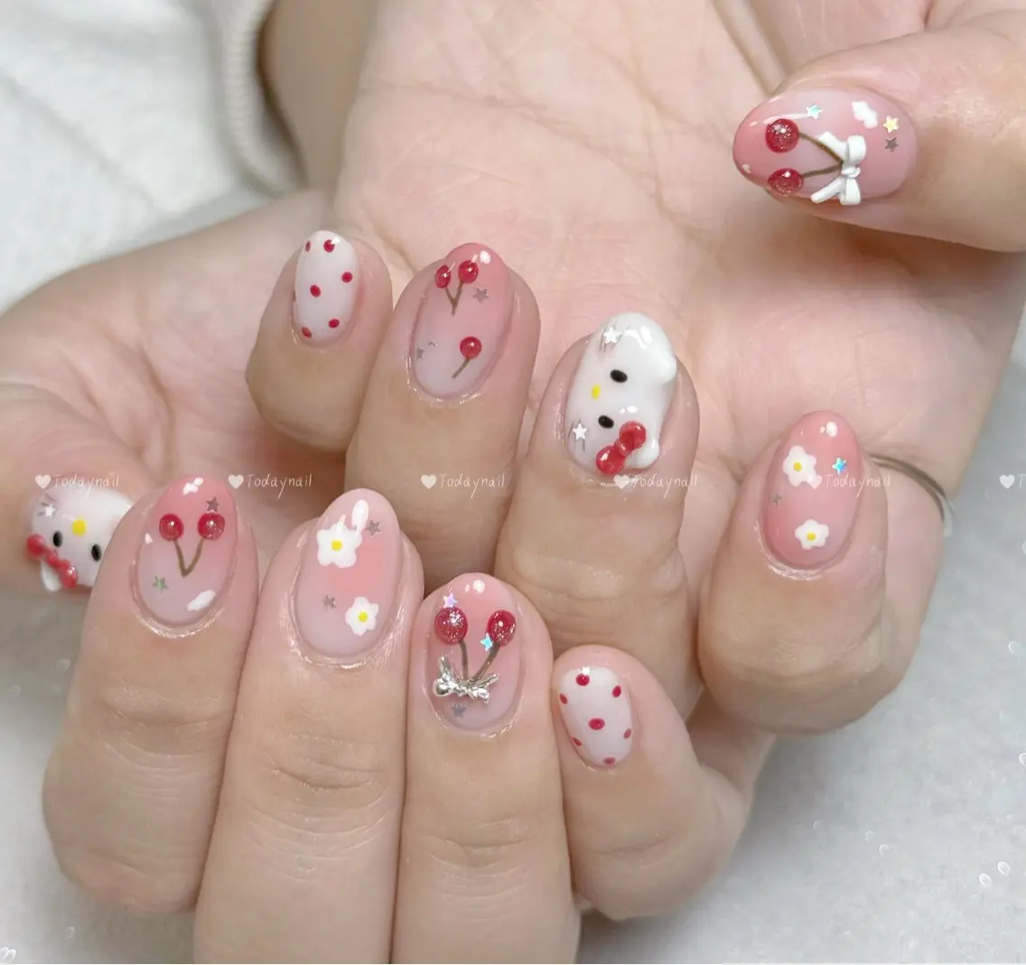 ネイル ハンドネイル 🎀Today nail💅のネイルデザイン