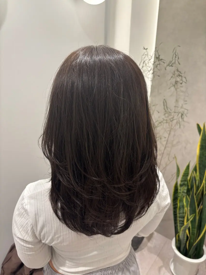 ロング カラー 透明感カラー ハイレイヤー レイヤーカット Rui /中野/モデル募集中のヘアスタイル