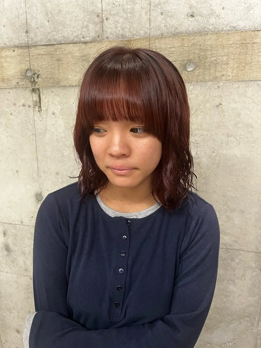 ミディアム ヘアカラー wewe/ harukaのヘアスタイル