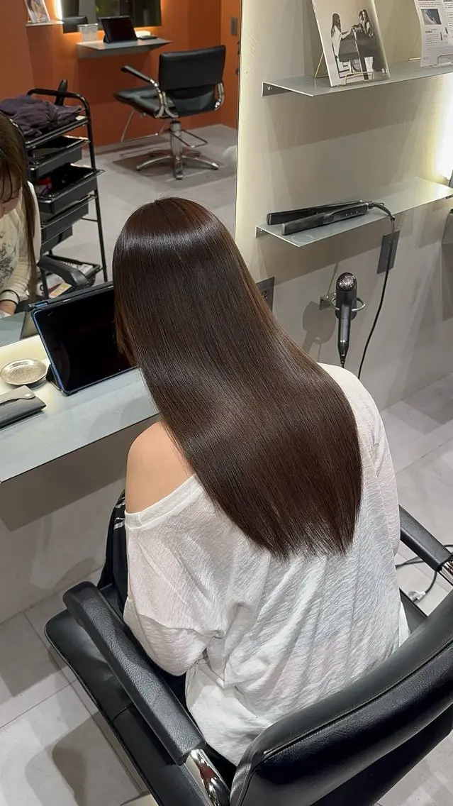 ロング トリートメント 酸熱トリートメント kurumi🎀 /髪質改善のヘアスタイル