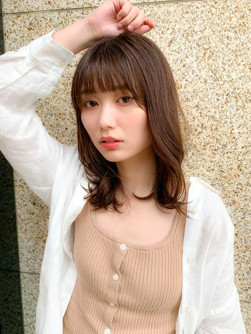❤️大人気❤️前髪カット➕透明感ヘアカラー➕うるつやトリートメントの写真