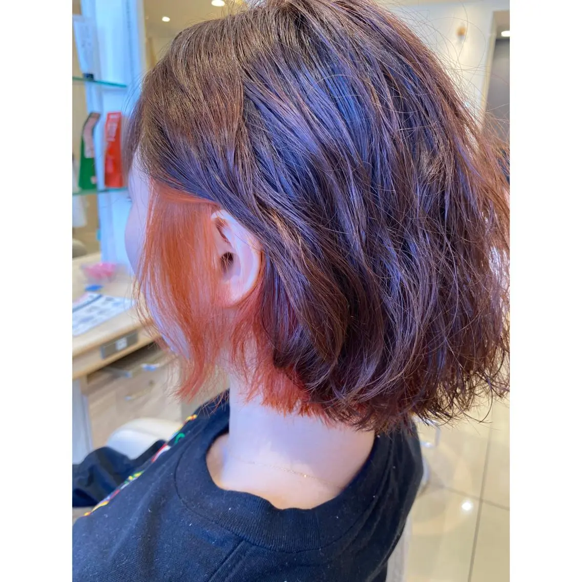 ミディアム カラー カット ヘアカラー トリートメント 髪質改善/茅ヶ崎 マツモト リョウのヘアスタイル