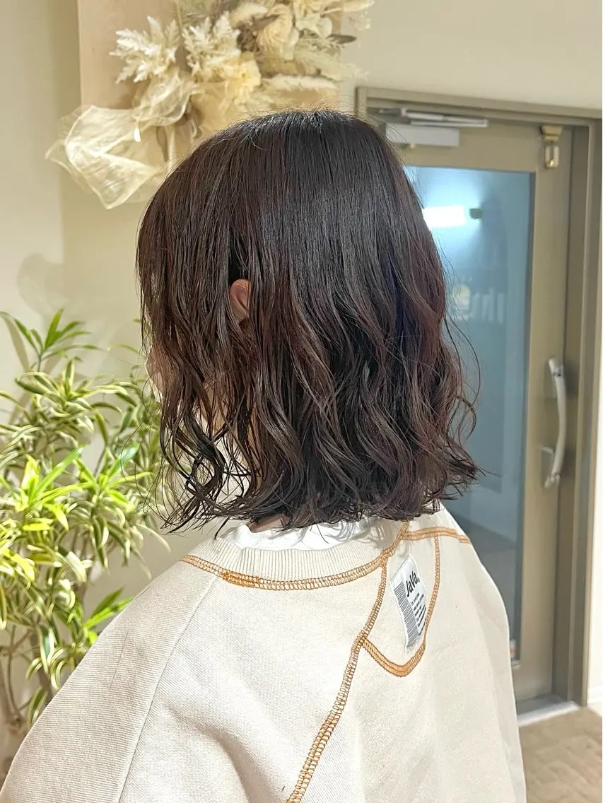 カット +クリームパーマの写真