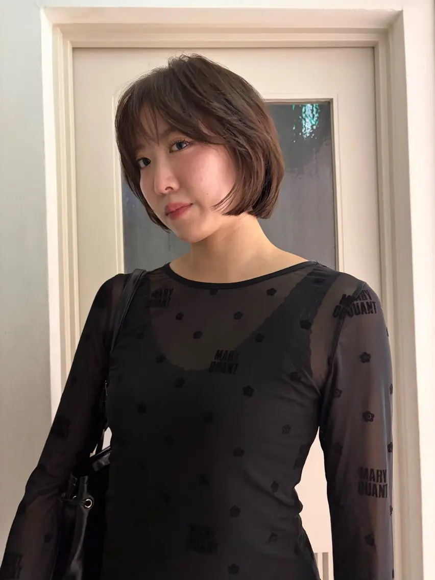 ショート 顔周りカット カット ヘアカラー トリートメント 千葉パーマ/レイヤー kusa‪🌱‬のヘアスタイル
