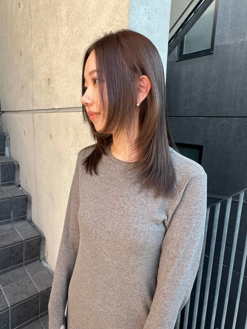 ミディアム ヘアカラー . juriのヘアスタイル