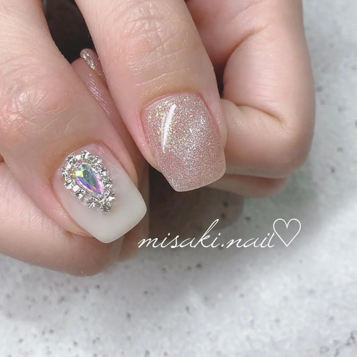 ネイル 韓国ネイル ワンホンネイル ハンドネイル nailsalon miinailsのネイルデザイン