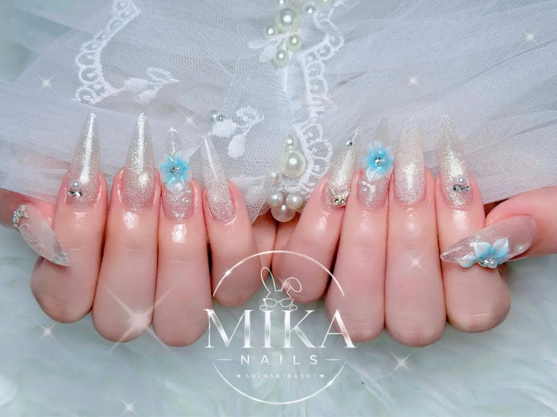 ネイル アートネイル チークネイル ドット フットネイル フレンチネイル KIMU MIKA.NAILのネイルデザイン