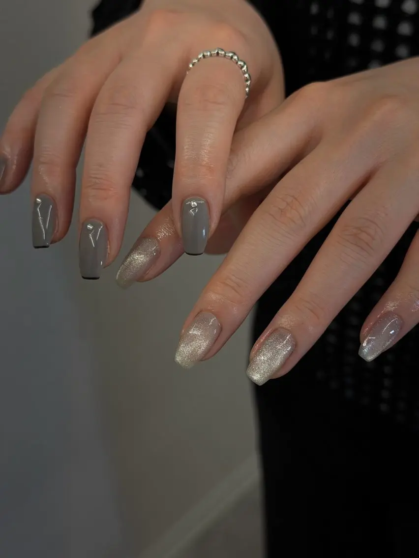 ネイル フレンチネイル ジェルネイル マグネットネイル ニュアンスネイル ワンカラーネイル ハンドネイル ハンドケア Bana_ Nailのネイルデザイン