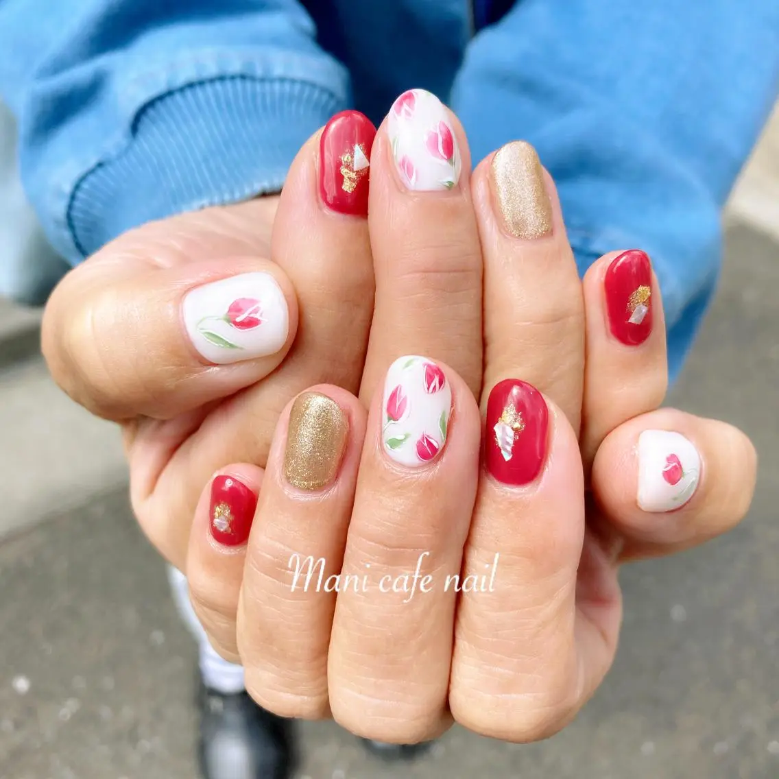 ネイル ハンドネイル Mani cafe nailのネイルデザイン
