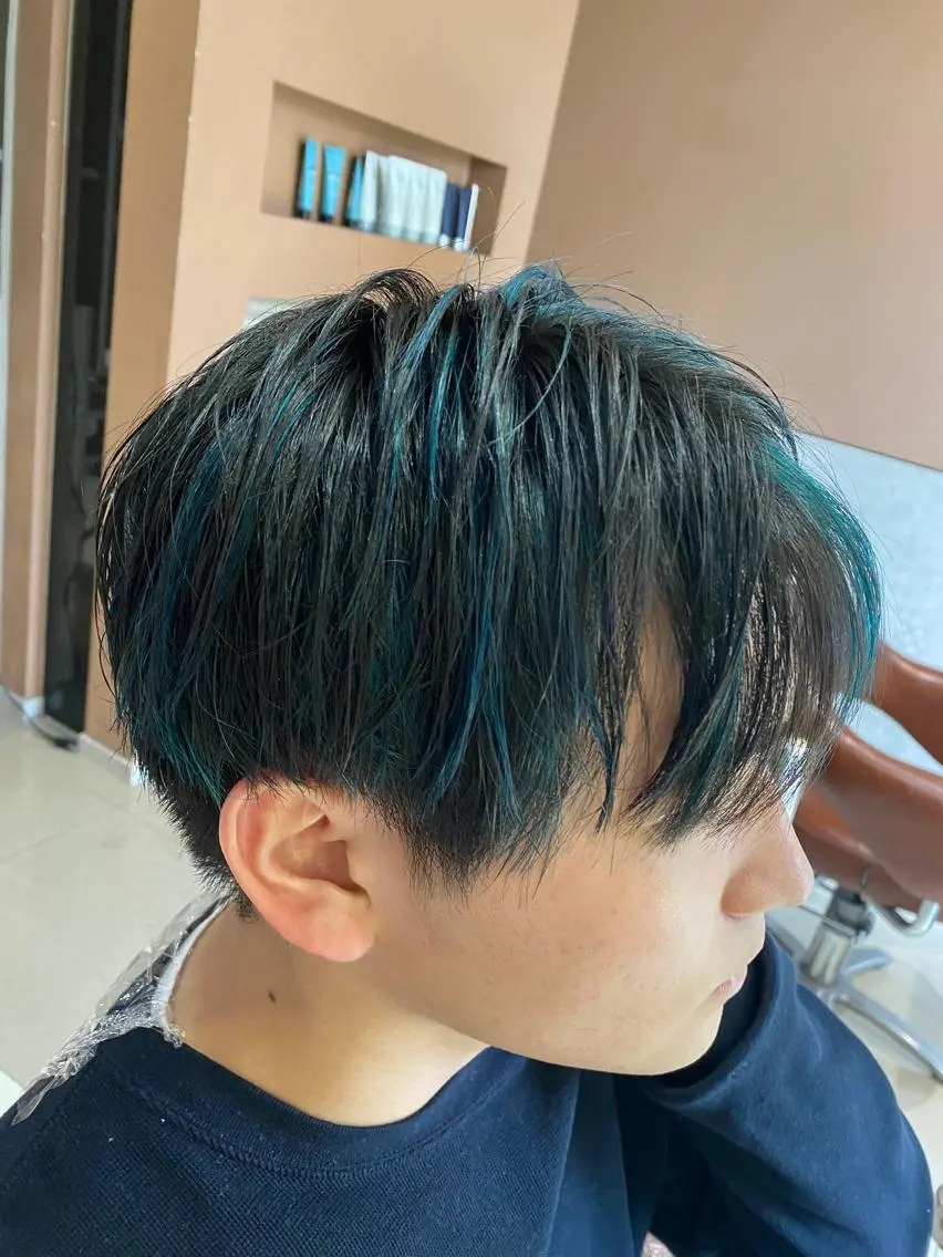 〽️メッシュキャップハイライト+全体カラー〽️の写真