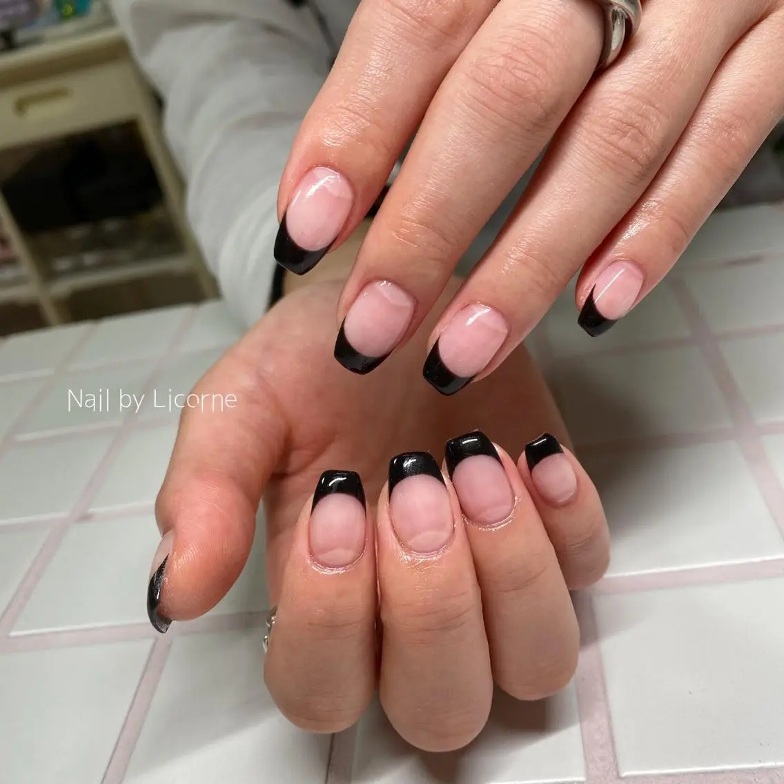 ネイル アートネイル オーロラネイル フレンチネイル 氷ネイル・うるうるネイル マグネットネイル ハンドネイル Nail by Licorneのネイルデザイン