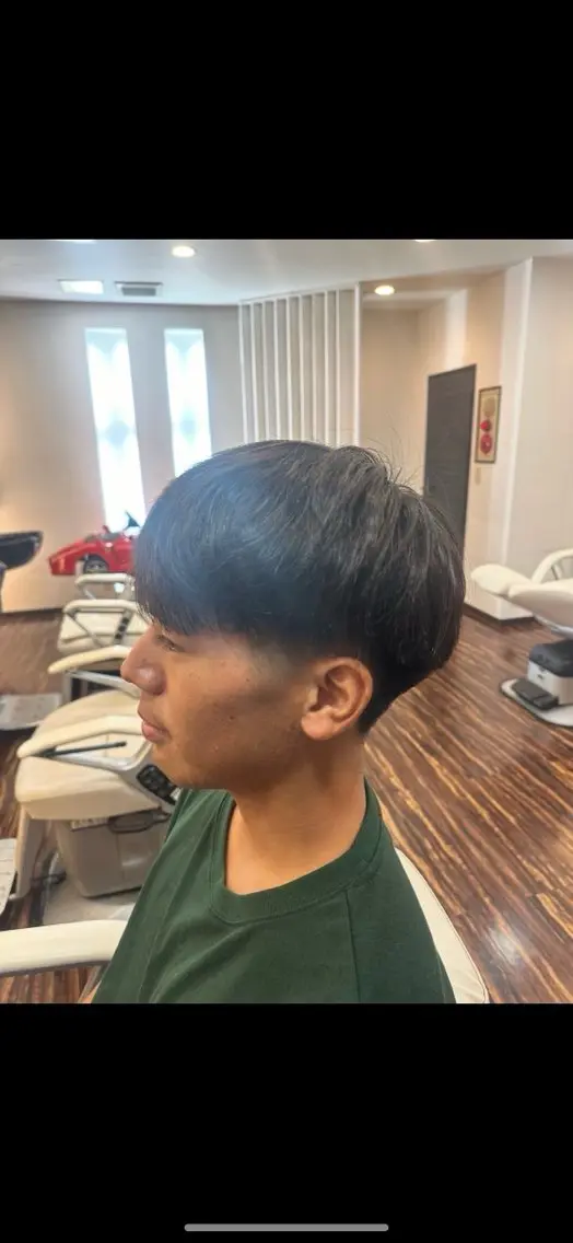 メンズ カット メンズカット専門 パーマモデル探し中のヘアスタイル