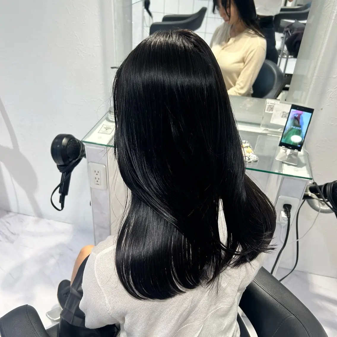 ロング カラー 表参道/透明感カラー /暗髪/ジュキヤのヘアスタイル
