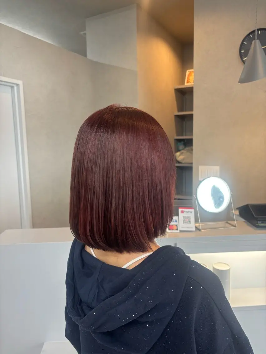 ミディアム カラー ブリーチ ブリーチなしカラー ヘアカラー miyu♡ 艶髪カラーのヘアスタイル