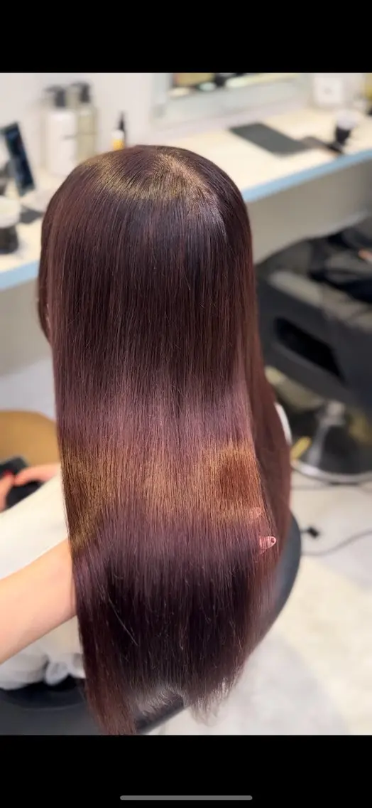 ロング カラー ヘアカラー トリートメント ♥️暖色カラ ー♥️由夏のヘアスタイル