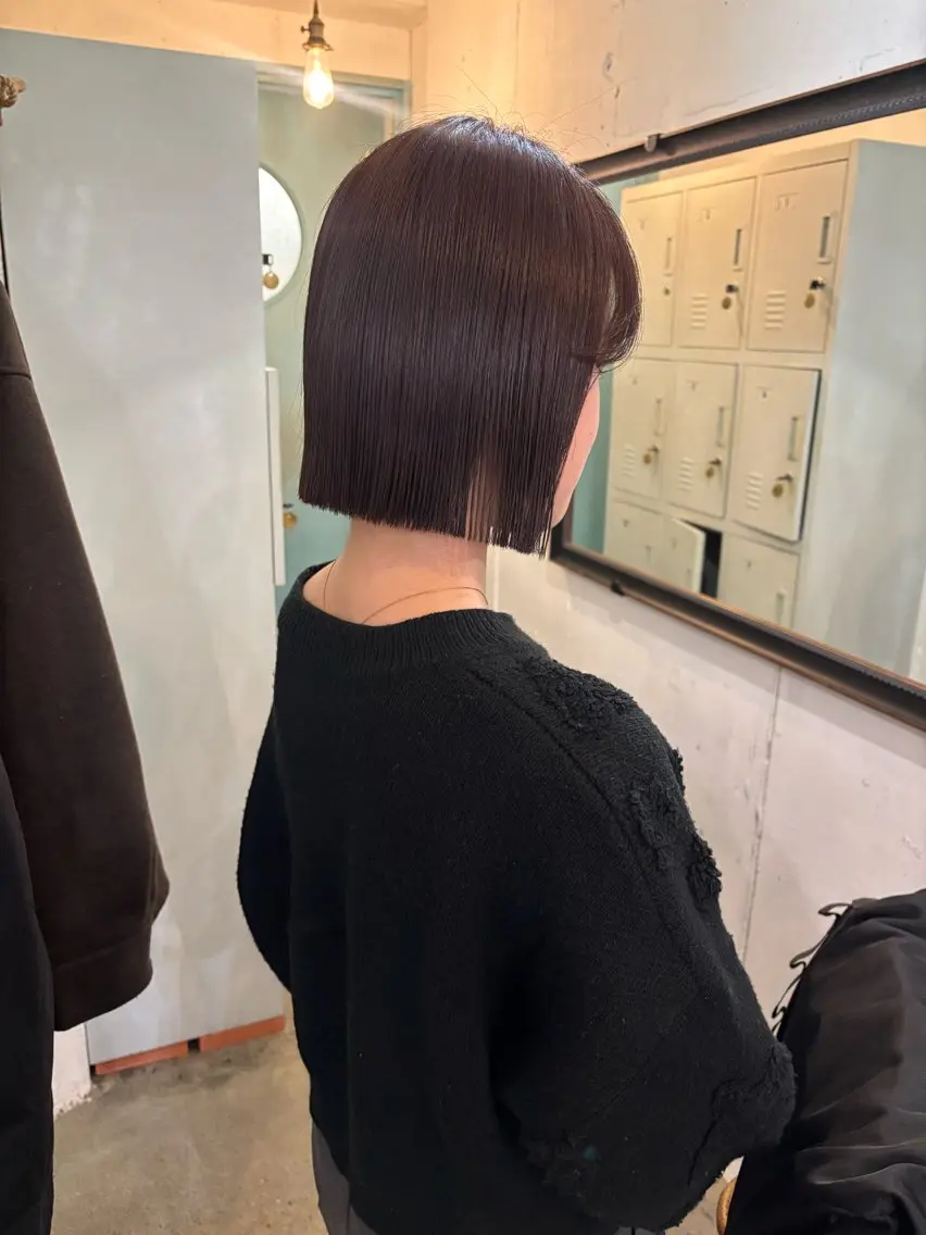 ショート 縮毛矯正 トリートメント うる艶ストレート/ 縮毛矯正 Manaのヘアスタイル