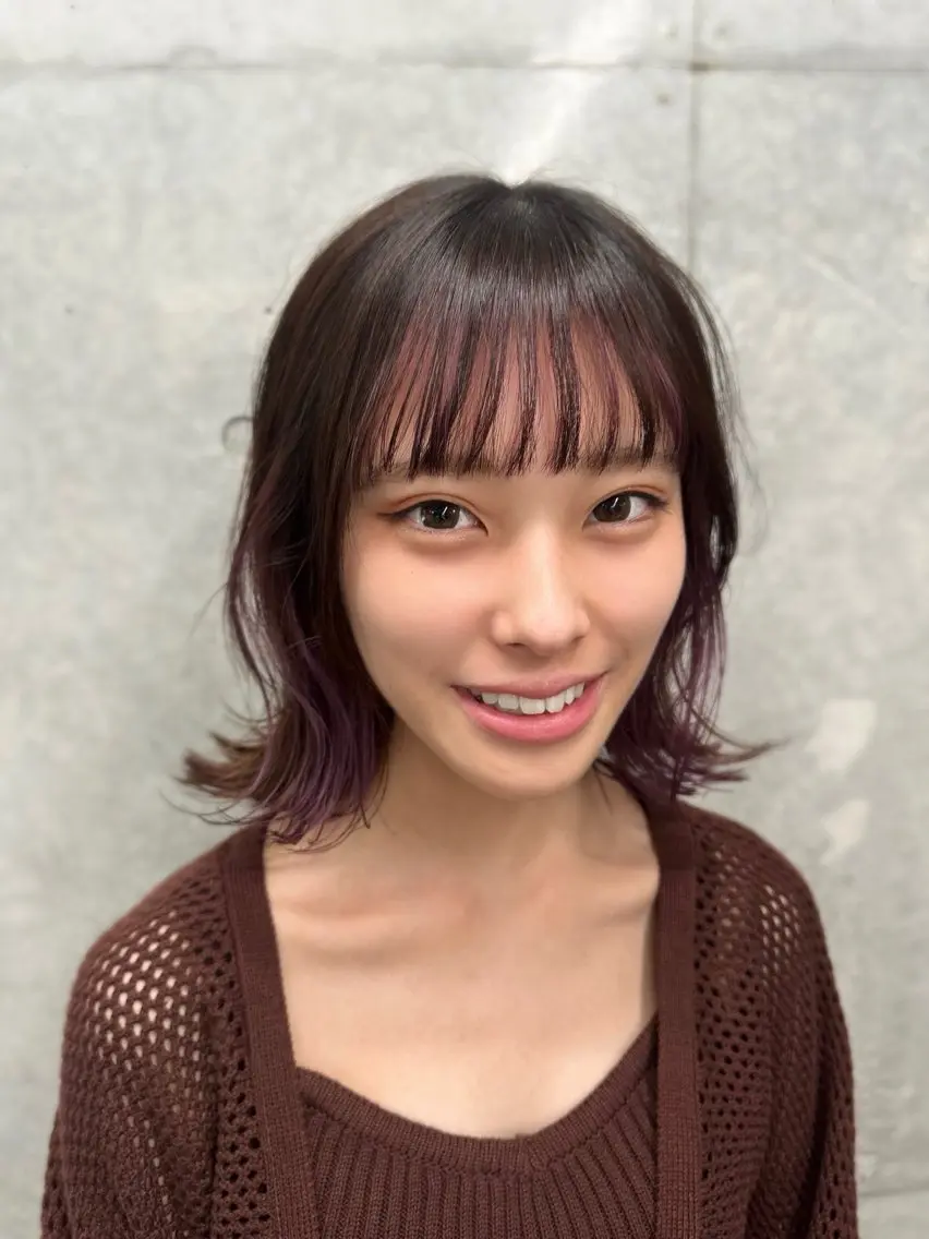 ミディアム ヘアカラー トリートメント 原宿アンリ 山下卓也のヘアスタイル